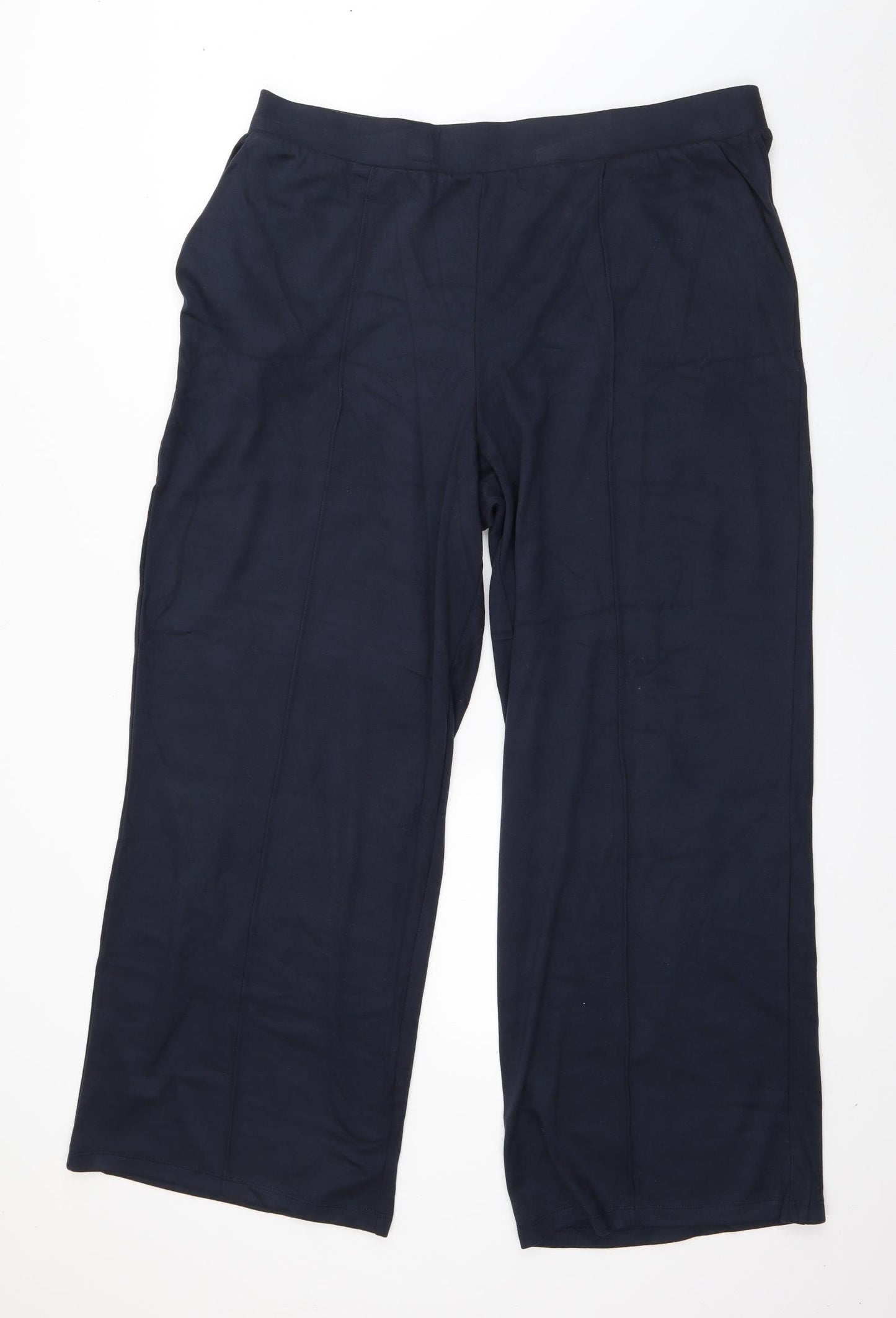 F&F Womens Blue  Polyester Jogger Trousers Size 20 L28 in Regular