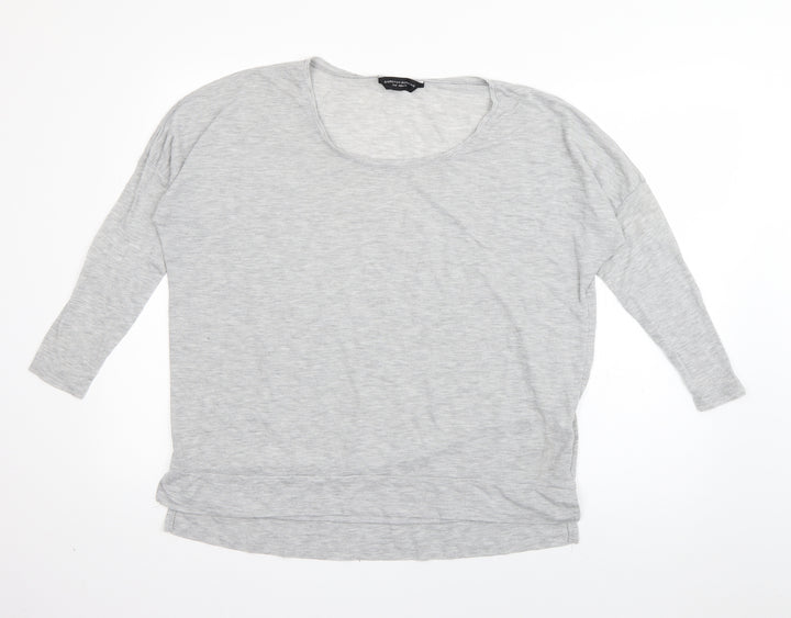 Dorothy Perkins Womens Grey Polyester Pullover Sweatshirt Size 12 Pullover