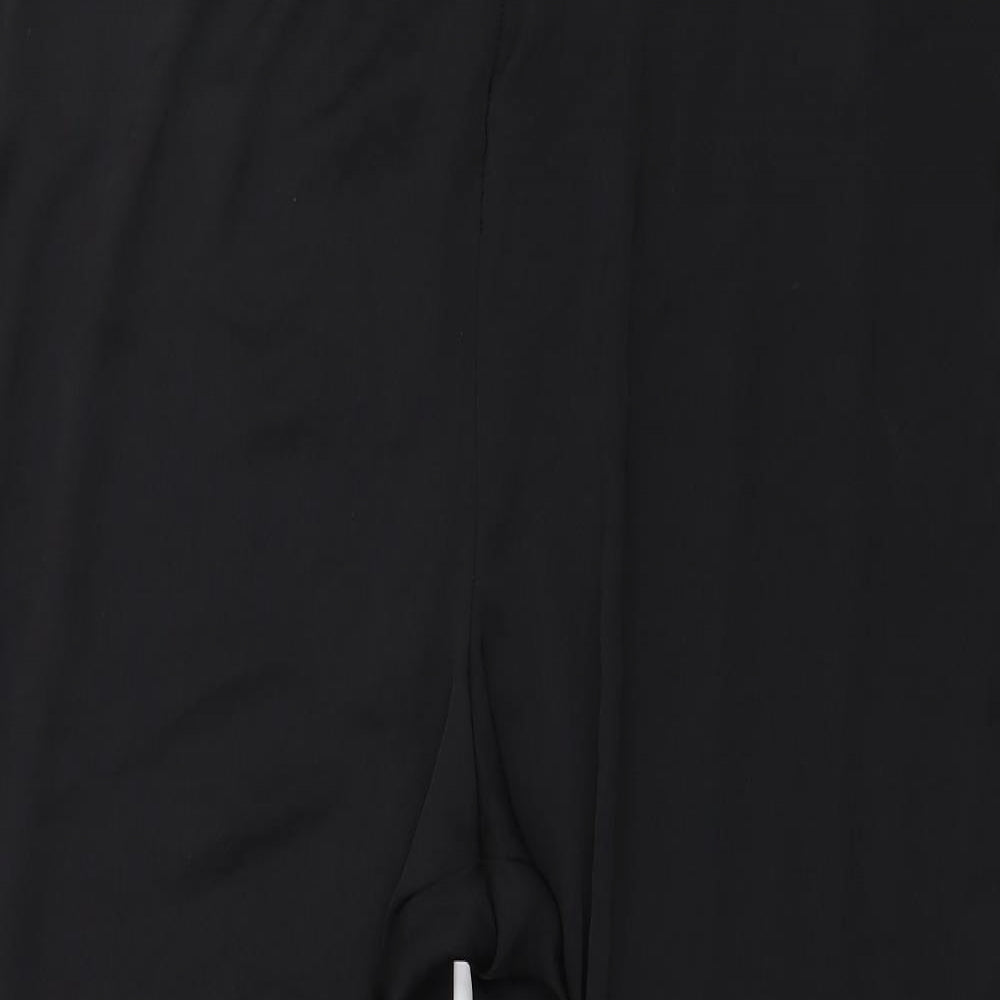 Marks and Spencer Womens Black Solid Polyester Capri Pyjama Pants Size 22