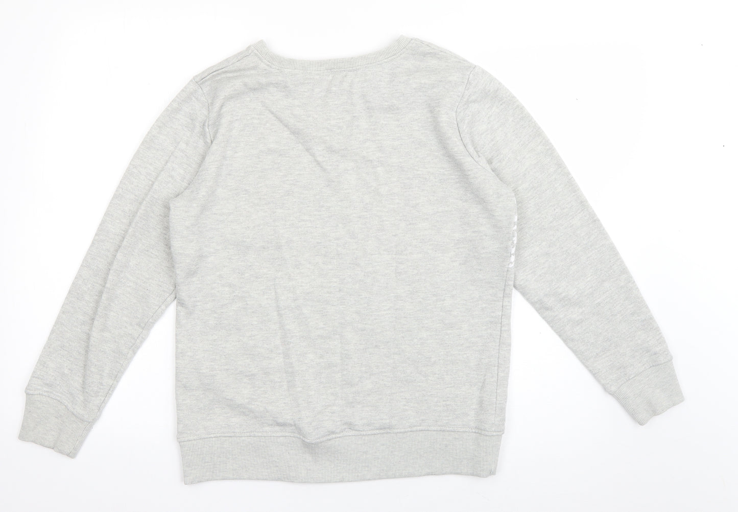 Original Essentials Womens Grey Geometric Cotton Pullover Sweatshirt Size 8  Pullover