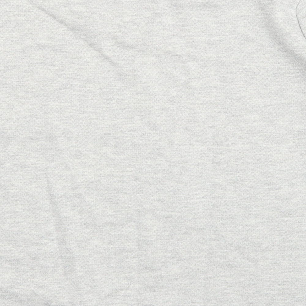 Original Essentials Womens Grey Geometric Cotton Pullover Sweatshirt Size 8  Pullover