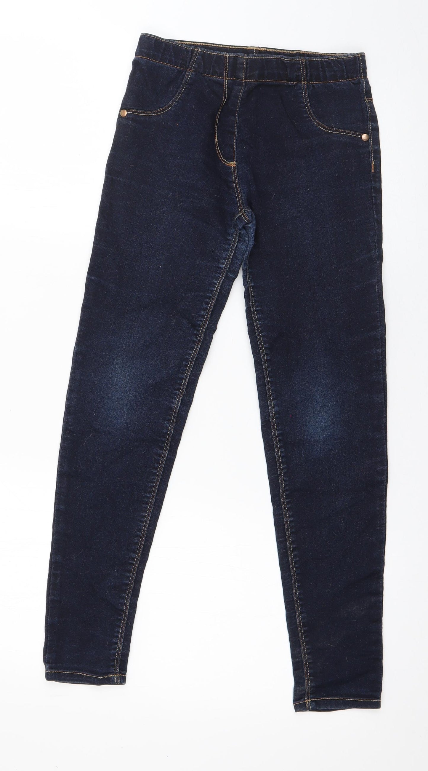 George Girls Blue  Cotton Jegging Jeans Size 11-12 Years  Regular