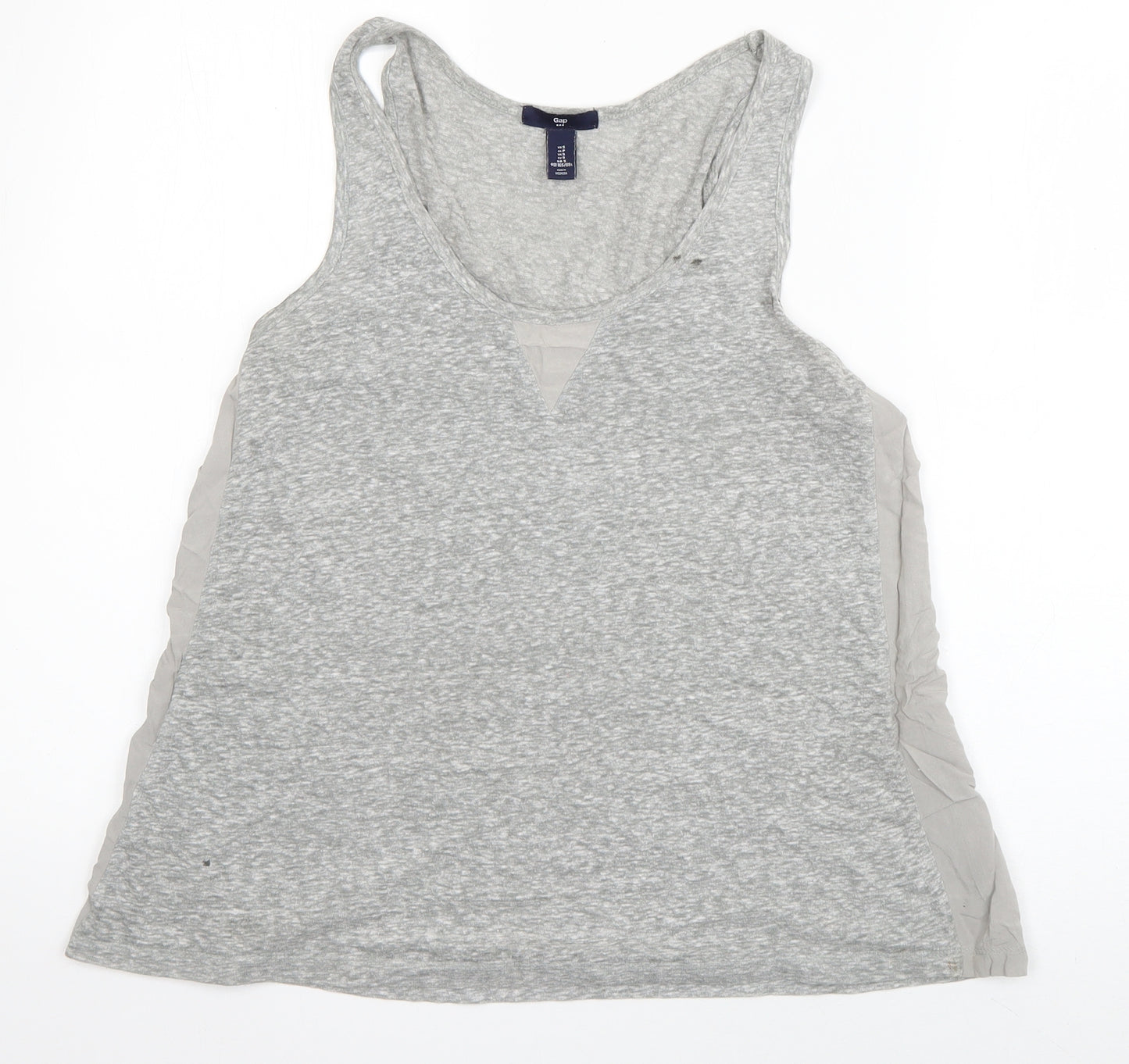 Gap Womens Grey  Cotton Basic Tank Size S Scoop Neck