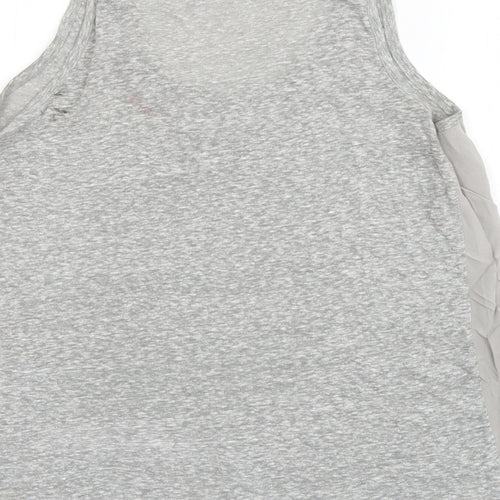 Gap Womens Grey  Cotton Basic Tank Size S Scoop Neck