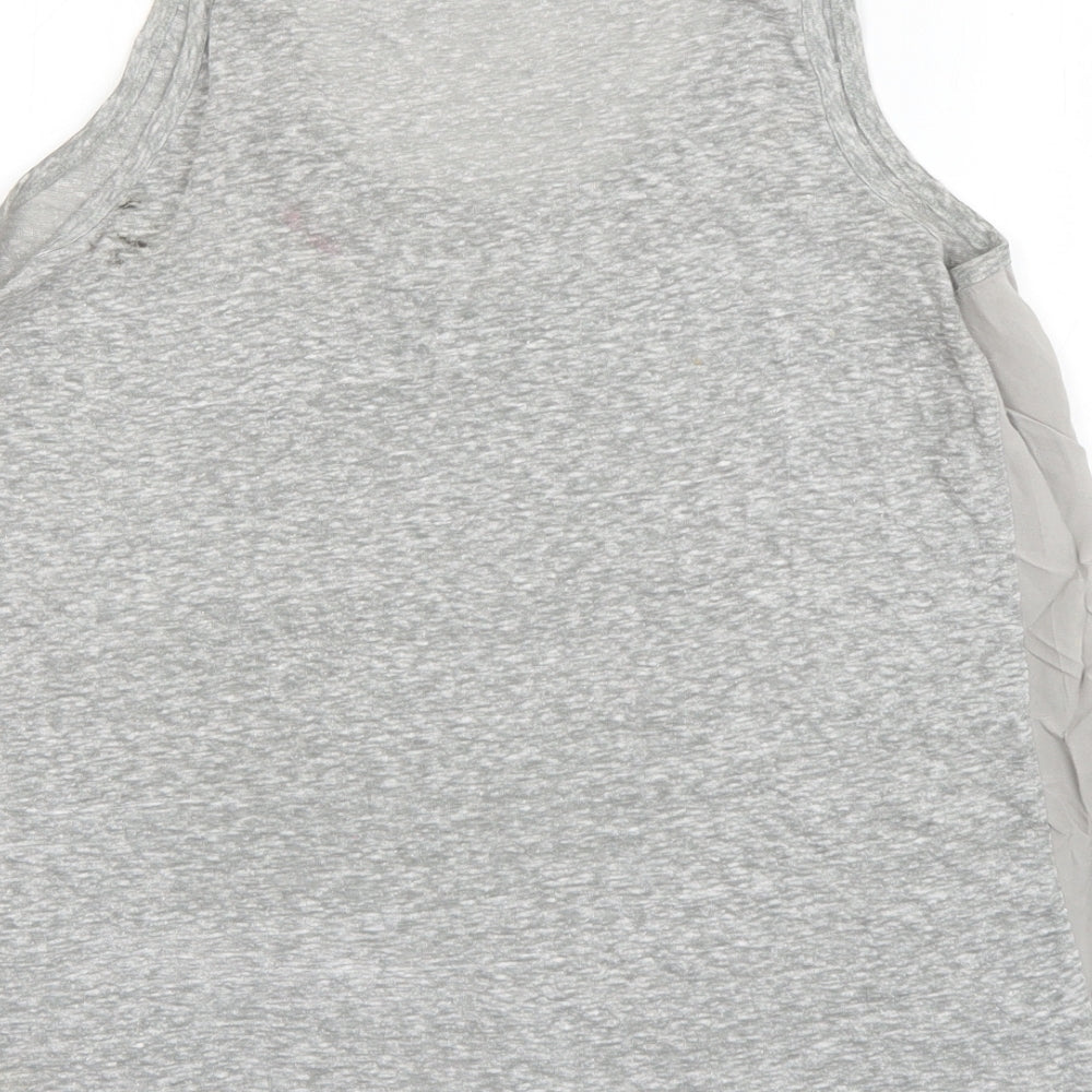 Gap Womens Grey  Cotton Basic Tank Size S Scoop Neck