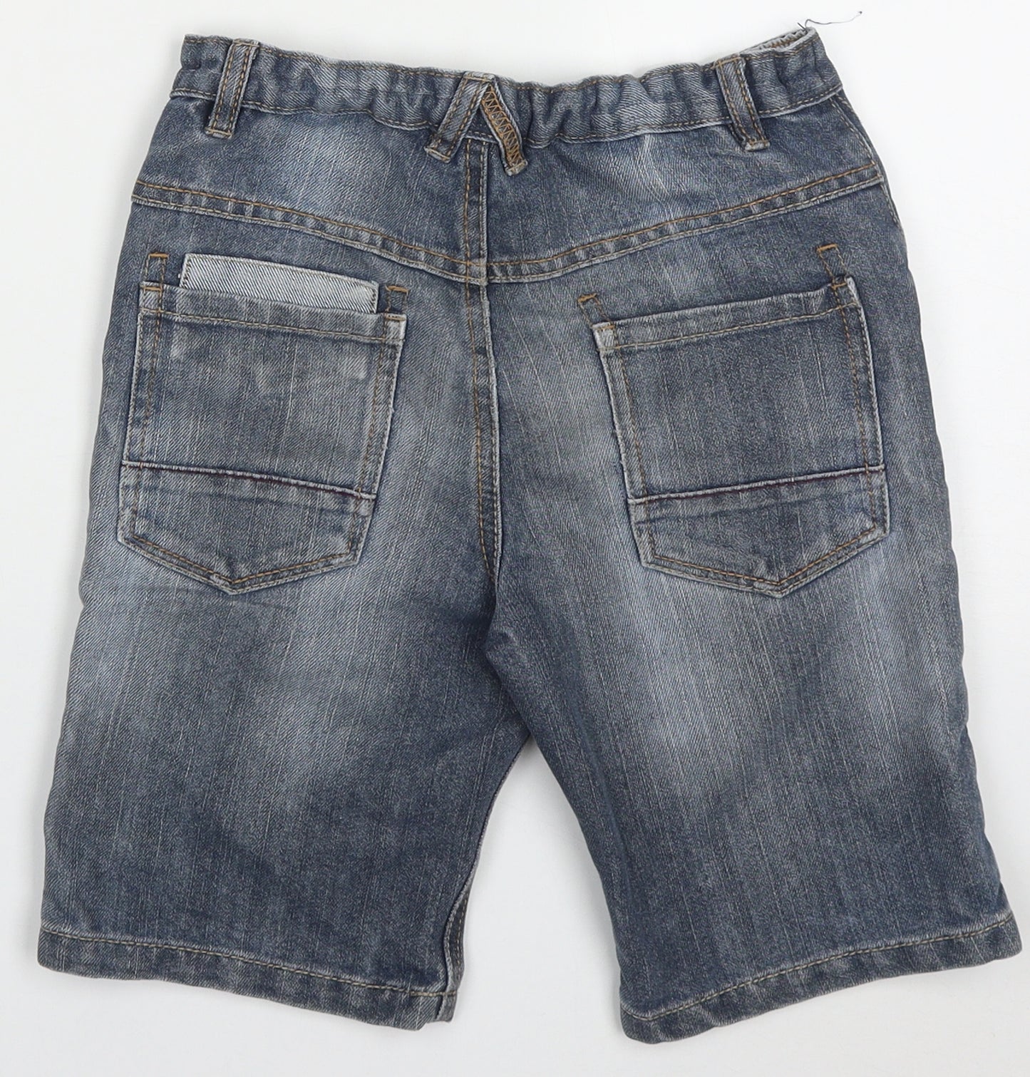 George Boys Blue  Cotton Bermuda Shorts Size 9-10 Years  Regular
