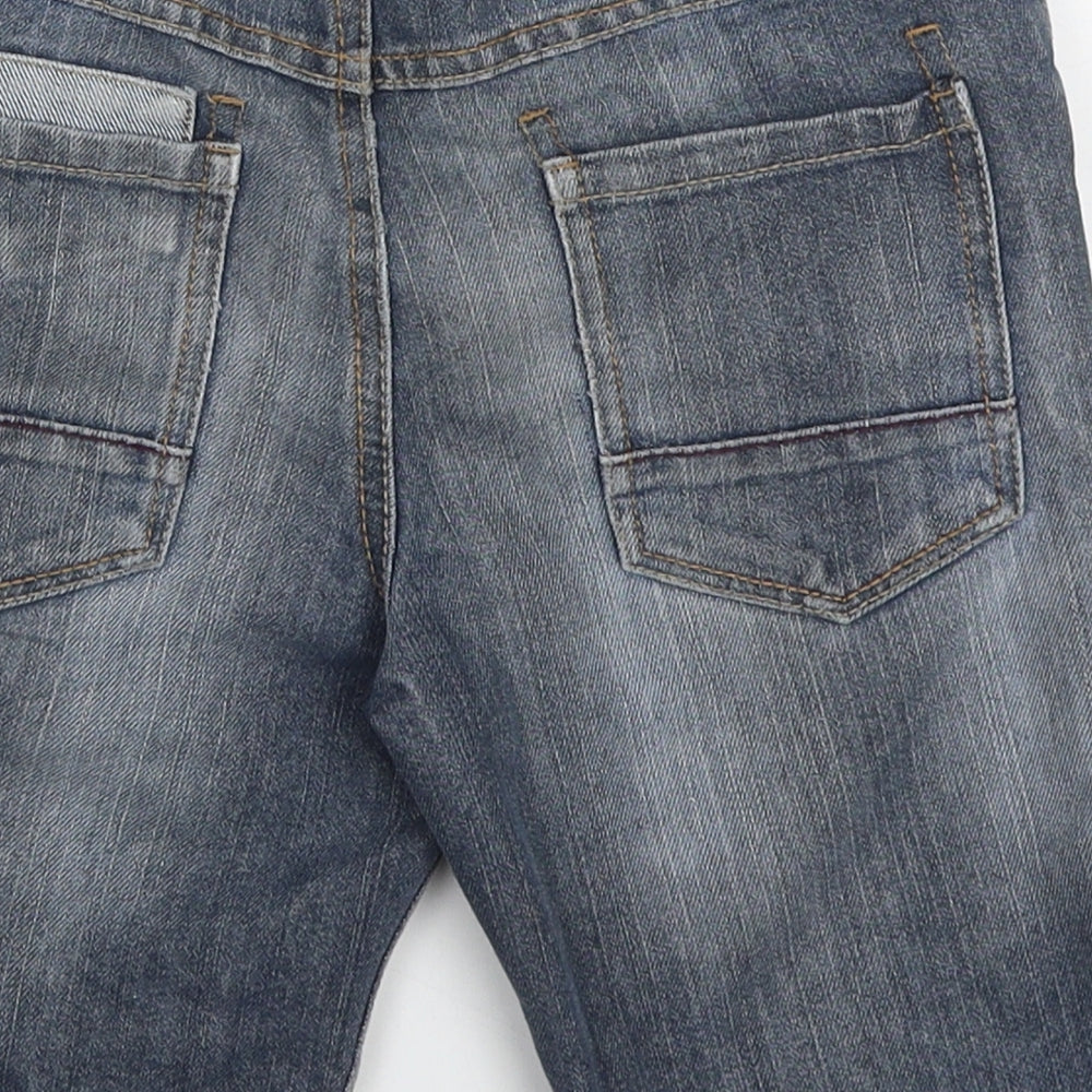 George Boys Blue  Cotton Bermuda Shorts Size 9-10 Years  Regular