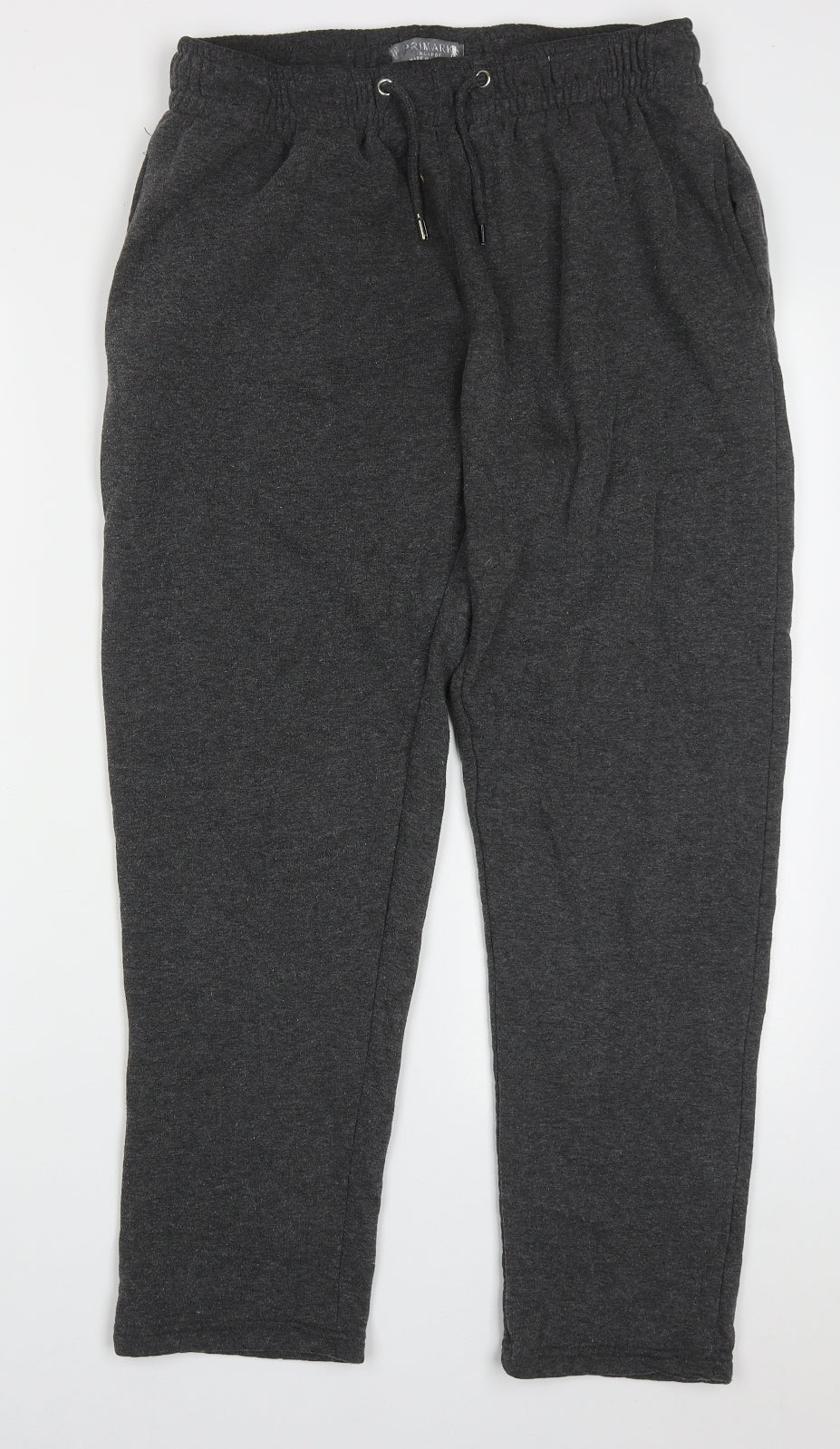 Primark Mens Grey  Cotton Sweatpants Trousers Size XL L28 in Regular Drawstring