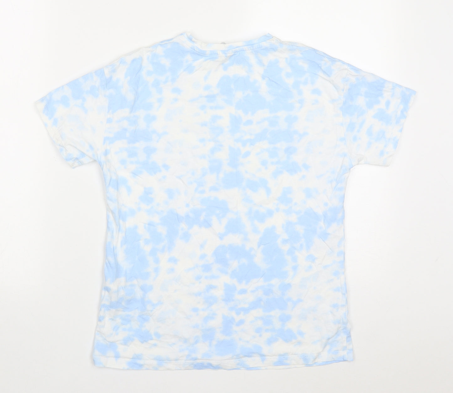 Primark Girls Blue  Cotton Basic T-Shirt Size 9-10 Years Crew Neck Pullover - Boston USA