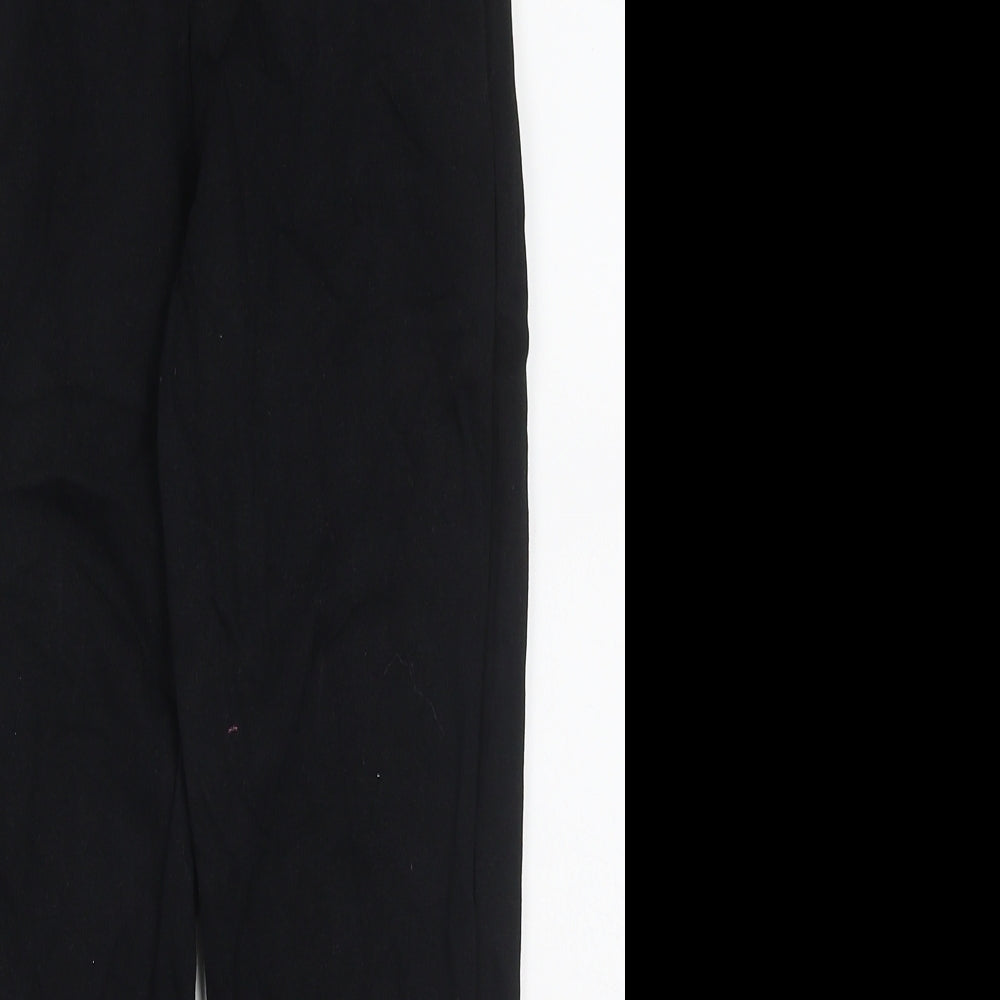 George Girls Black  Cotton Sweatpants Trousers Size 9-10 Years  Regular Drawstring