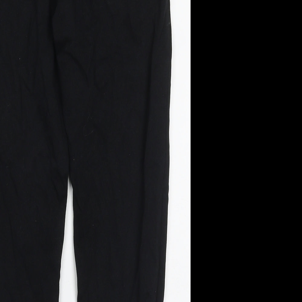 George Girls Black  Cotton Sweatpants Trousers Size 9-10 Years  Regular Drawstring