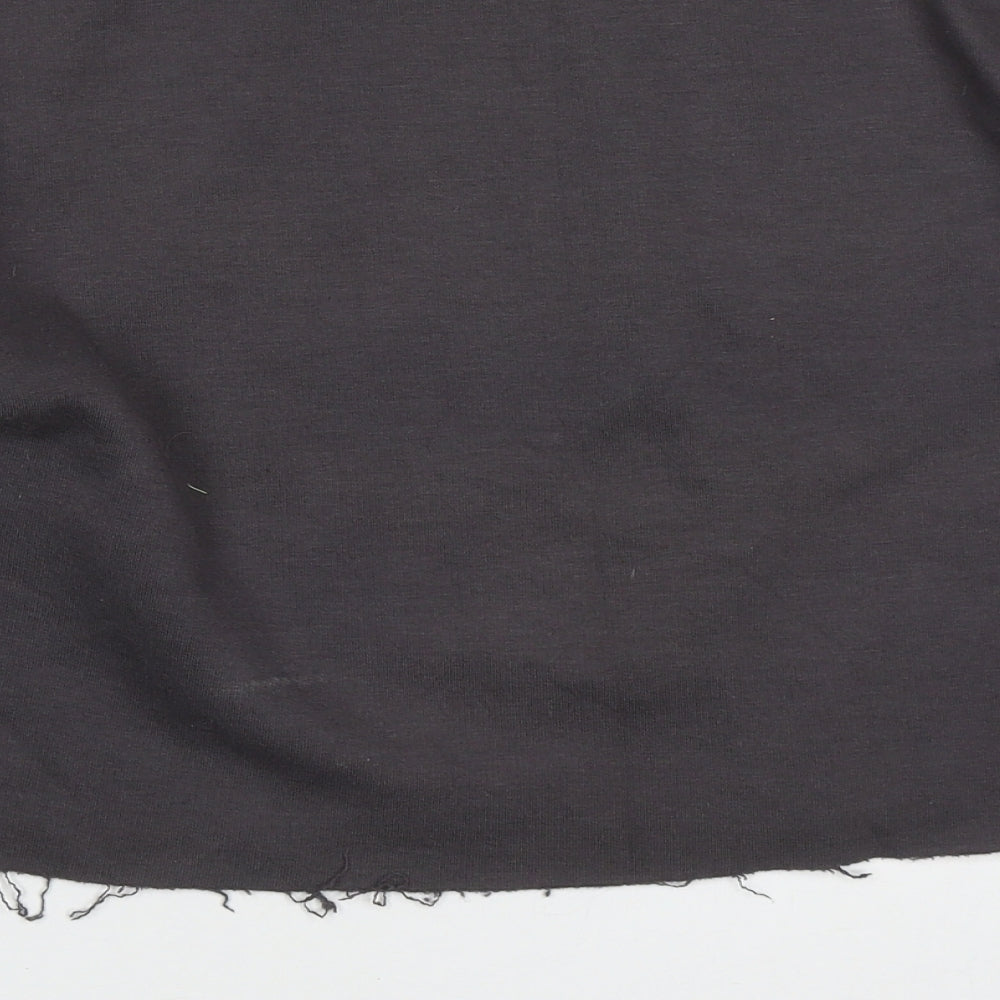 Primark Womens Grey  Cotton Pullover Sweatshirt Size 6  Pullover - Cali Distressed