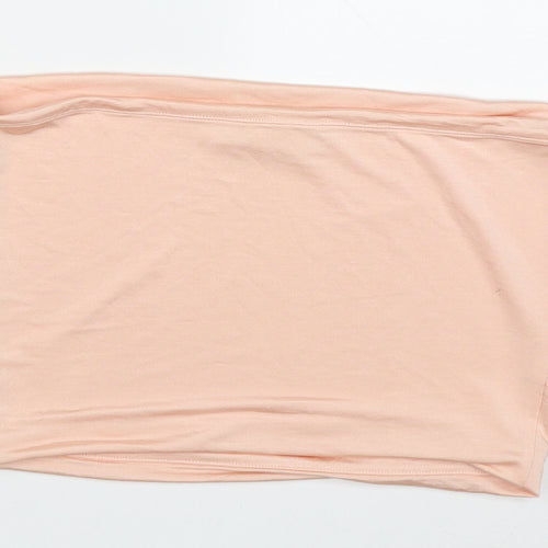Oasis Womens Pink  Polyester Cropped Tank Size M Round Neck