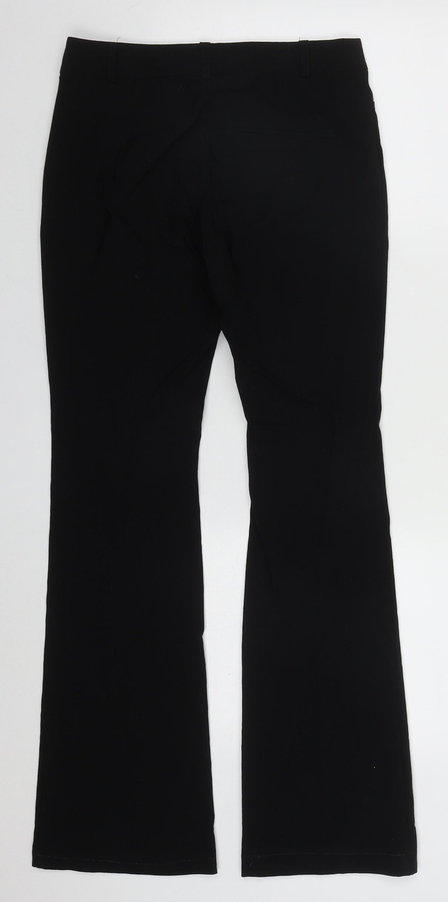 ASOS Womens Black  Viscose Trousers  Size 6 L30 in Regular Hook & Eye