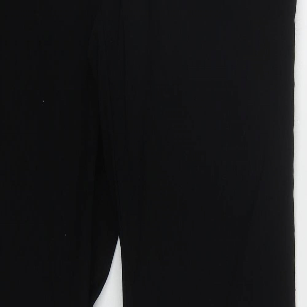 ASOS Womens Black  Viscose Trousers  Size 6 L30 in Regular Hook & Eye