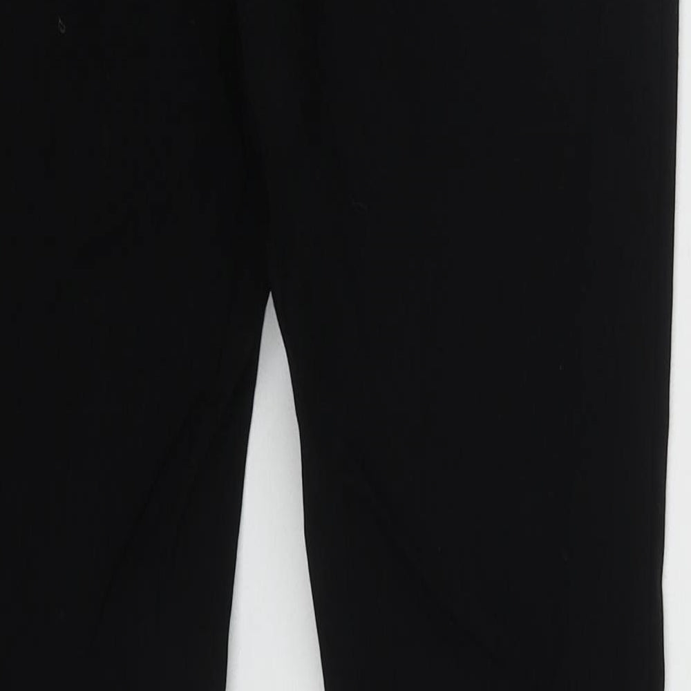 ASOS Womens Black  Viscose Trousers  Size 6 L30 in Regular Hook & Eye