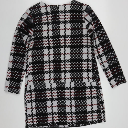 Atmosphere Womens Multicoloured Check Polyester Shift  Size 14  Round Neck Pullover