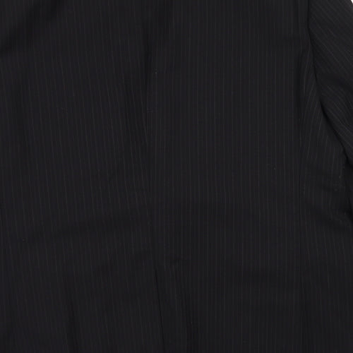 Sovereign Mens Black Striped Wool Jacket Blazer Size 44