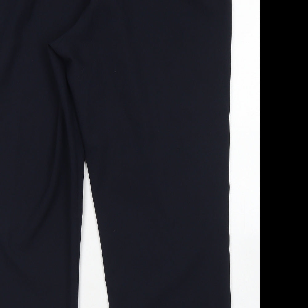 Bonmarché Womens Blue  Polyester Dress Pants Trousers Size 18 L23 in Regular
