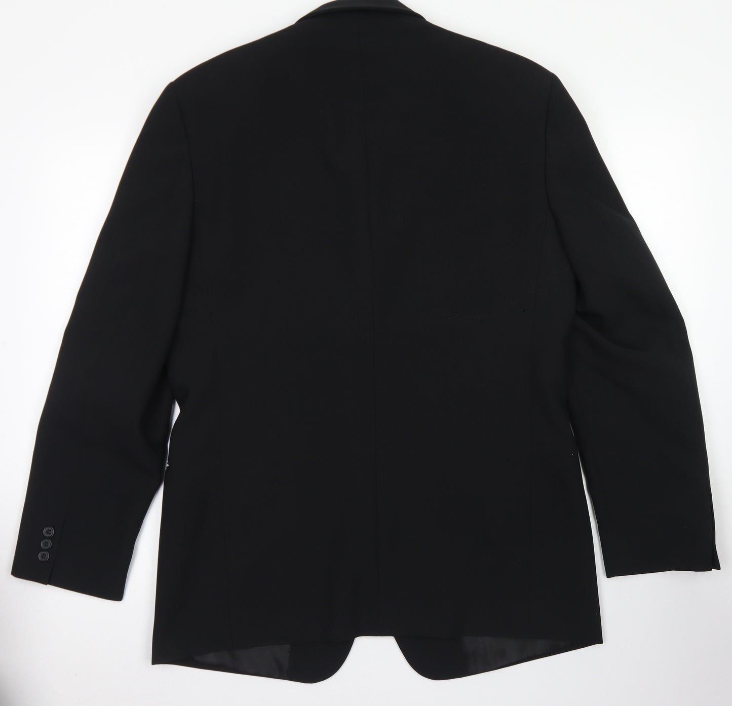 Savatini Mens Black  Polyester Jacket Blazer Size 38