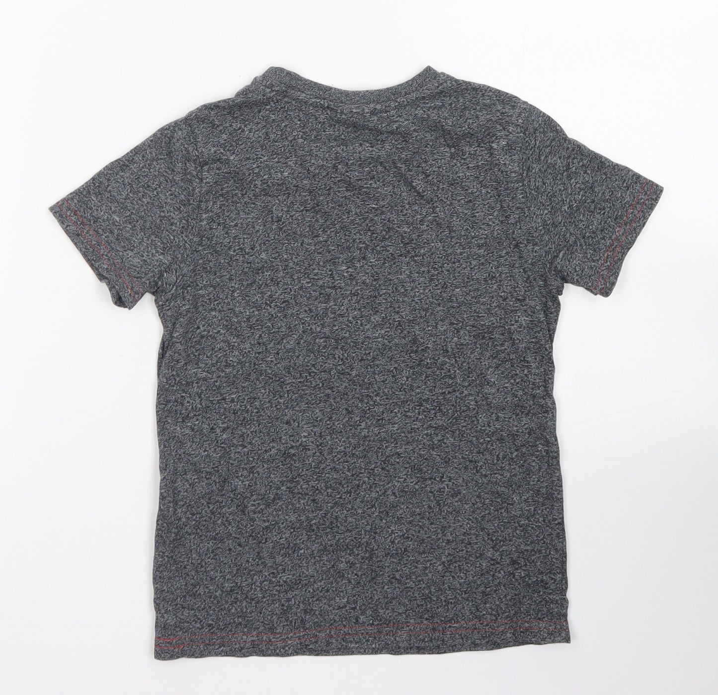 F&F Boys Grey  Cotton Basic Polo Size 5-6 Years Crew Neck  - Jurassic World