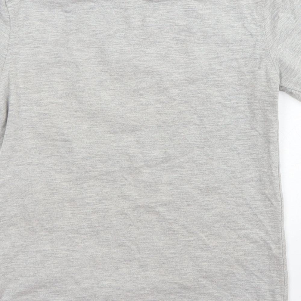 George Boys Grey  Cotton Basic T-Shirt Size 6-7 Years Crew Neck  - Spider-Man