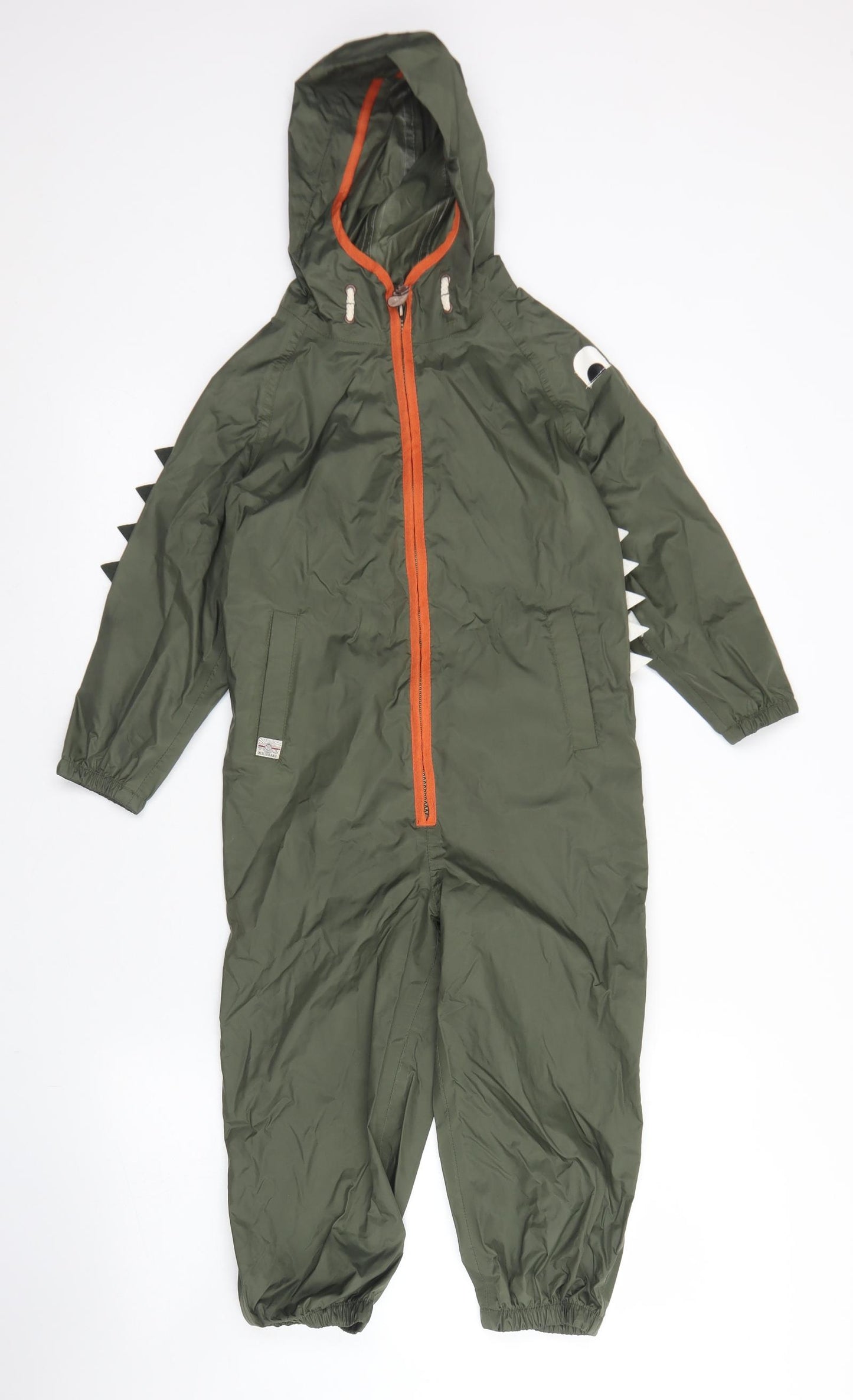 NEXT Boys Green   Rain Coat Jacket Size 5-6 Years  Zip - Rain suit
