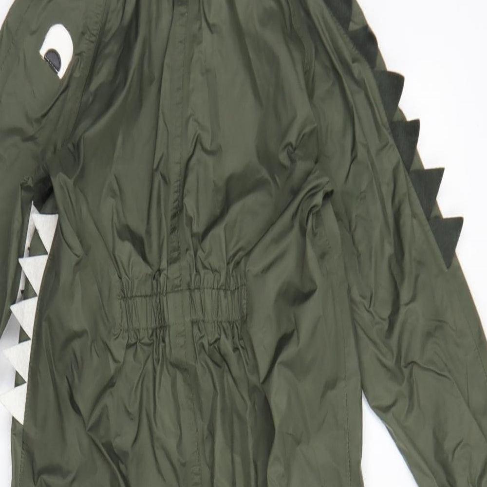 NEXT Boys Green   Rain Coat Jacket Size 5-6 Years  Zip - Rain suit