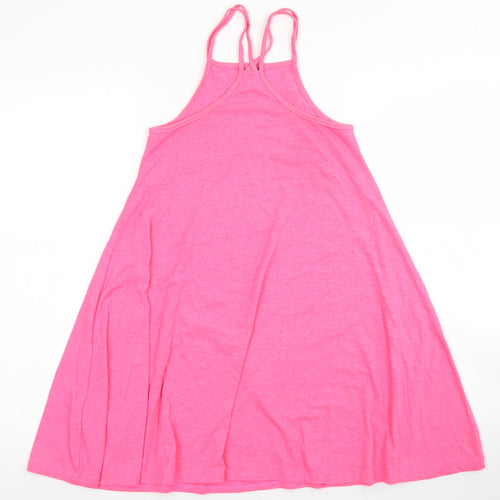 TU Girls Pink  Polyester Trapeze & Swing  Size 9 Years  Square Neck