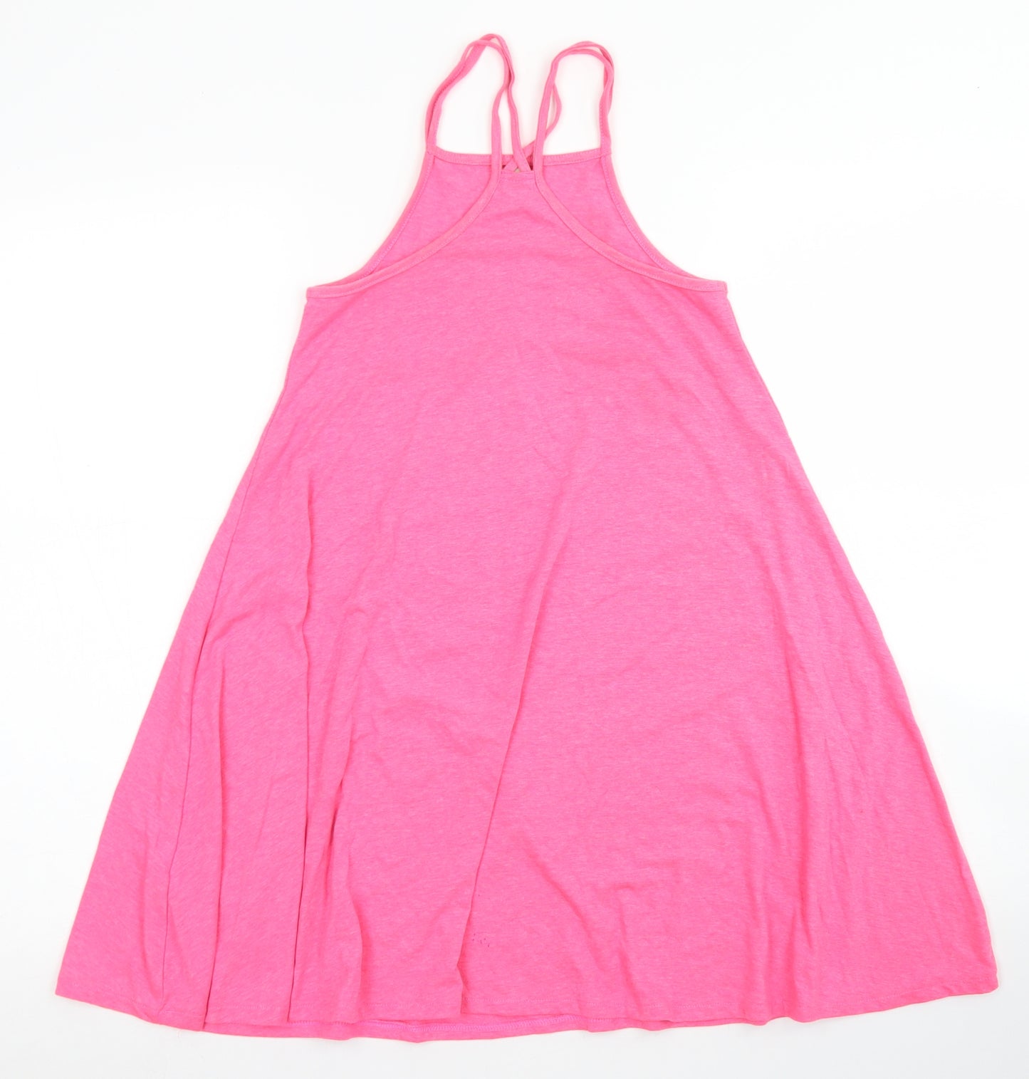 TU Girls Pink  Polyester Trapeze & Swing  Size 9 Years  Square Neck