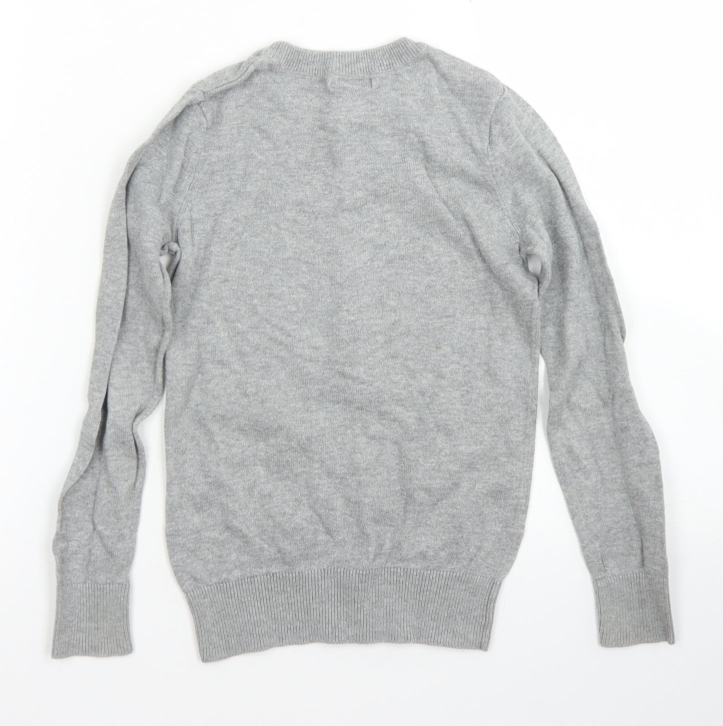 Cherokee Girls Grey Crew Neck  Cotton Pullover Jumper Size 5-6 Years
