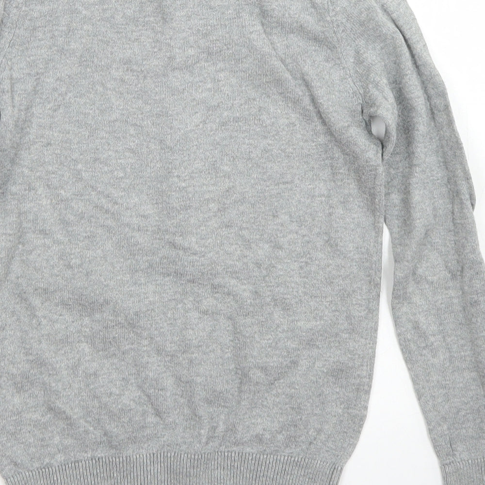 Cherokee Girls Grey Crew Neck  Cotton Pullover Jumper Size 5-6 Years