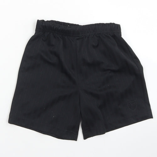 NEXT Boys Black Striped Polyester Sweat Shorts Size 6 Years  Regular Drawstring