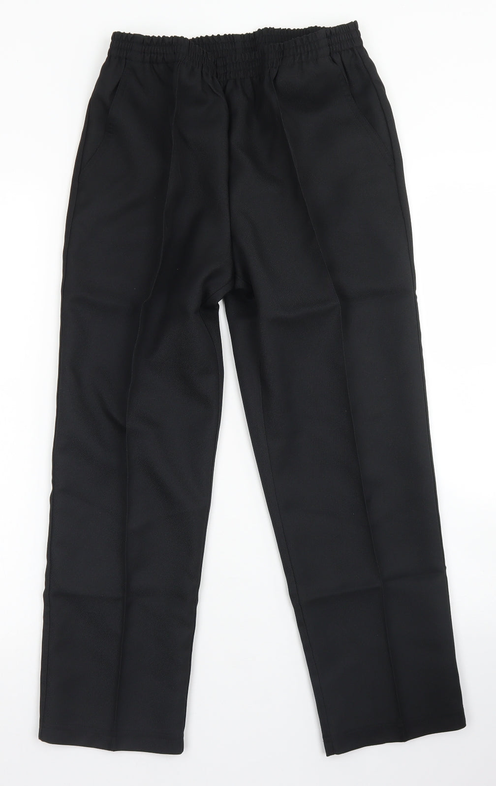 Damart Womens Black  Polyester Dress Pants Trousers Size 10 L24 in Regular