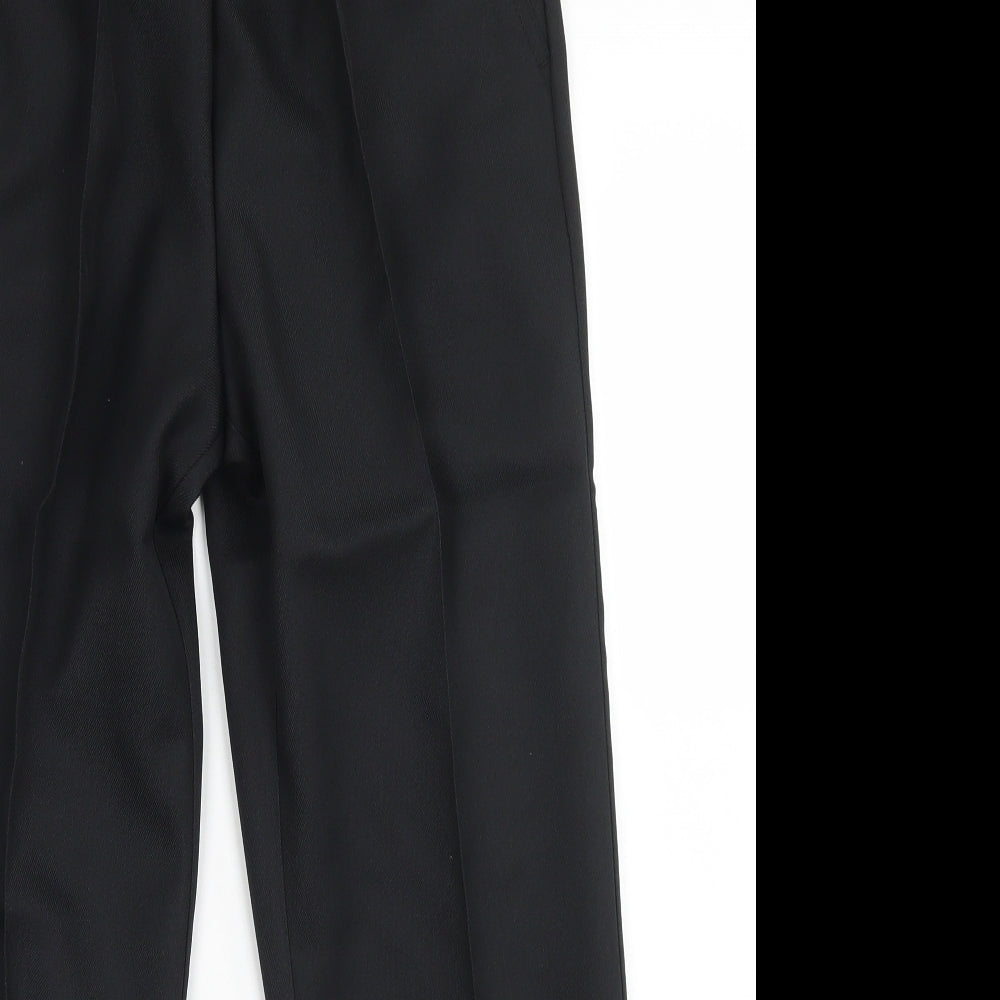 Damart Womens Black  Polyester Dress Pants Trousers Size 10 L24 in Regular