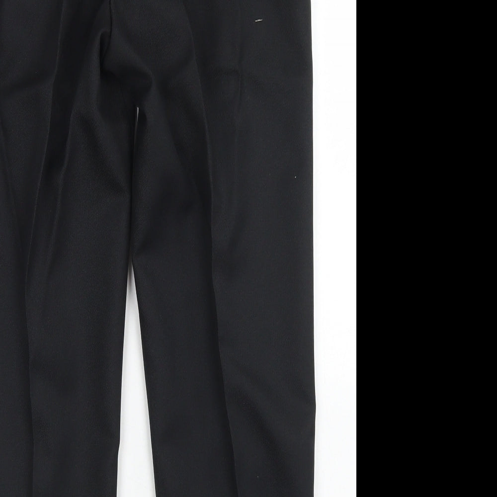 Damart Womens Black  Polyester Dress Pants Trousers Size 10 L24 in Regular