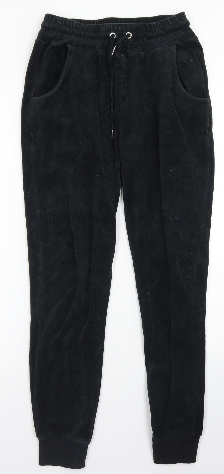 Atmosphere Womens Black  Cotton Jogger Trousers Size 6 L26 in Regular Drawstring