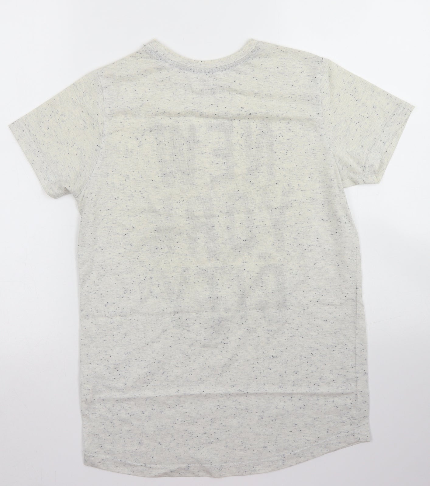Primark Boys Ivory  Polyester Basic T-Shirt Size 12 Years Crew Neck  - New York City