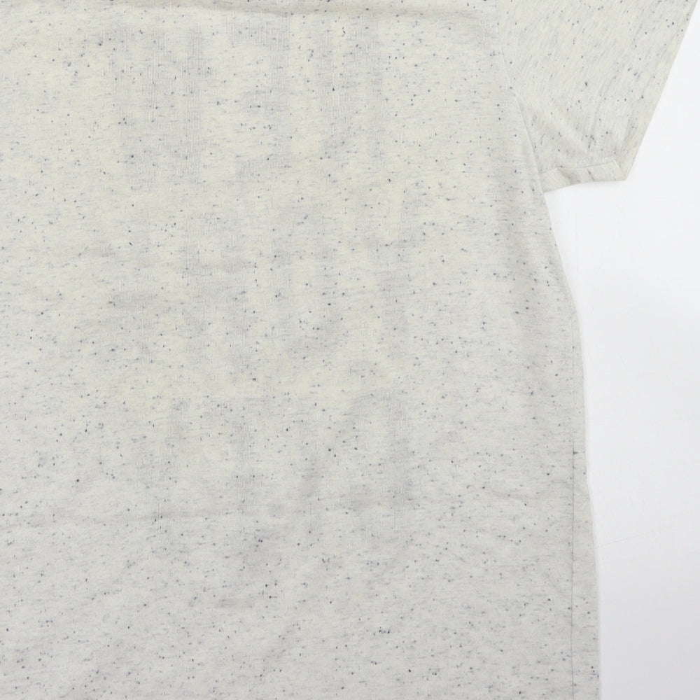 Primark Boys Ivory  Polyester Basic T-Shirt Size 12 Years Crew Neck  - New York City