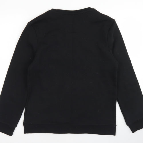 Rebel Boys Black  Polyester Pullover Sweatshirt Size 12-13 Years