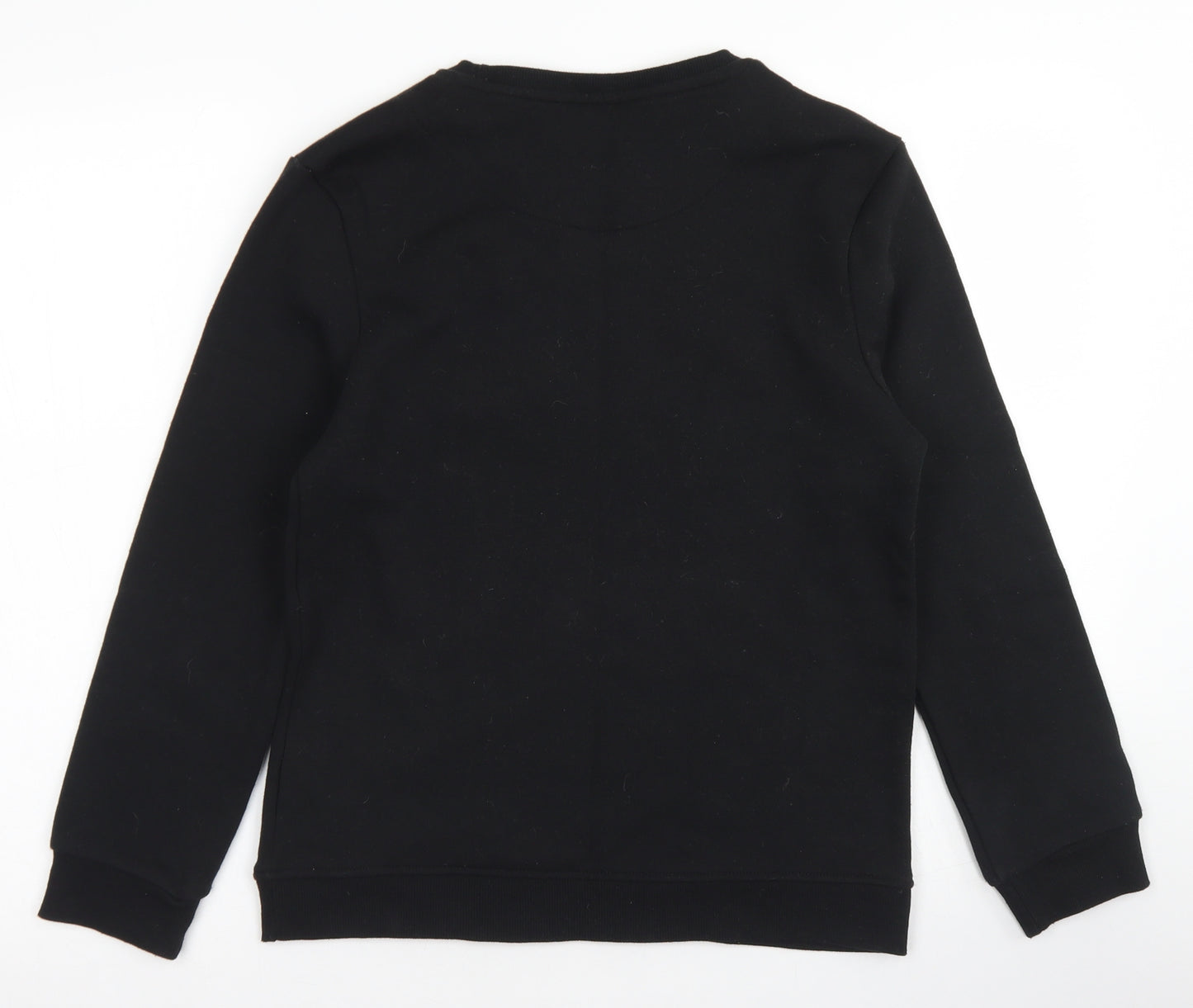 Rebel Boys Black  Polyester Pullover Sweatshirt Size 12-13 Years