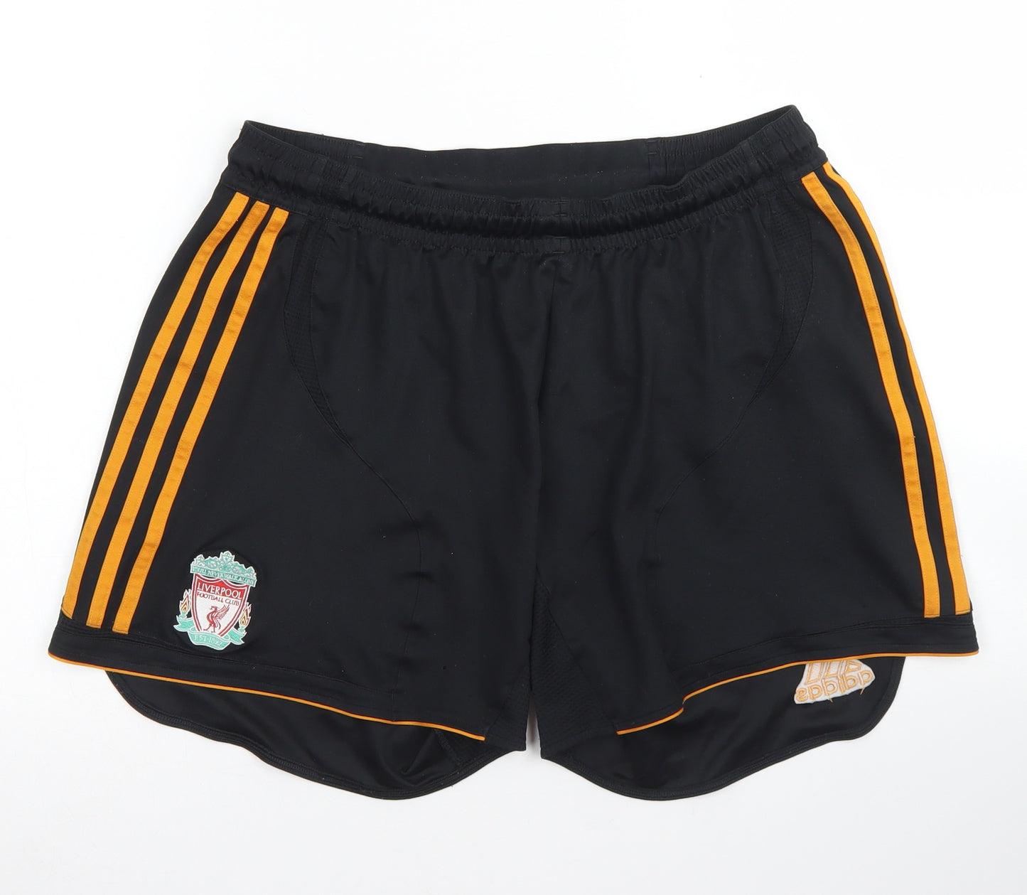 adidas Mens Black  Polyester Athletic Shorts Size 36 in  Regular Drawstring - Liverpool FC