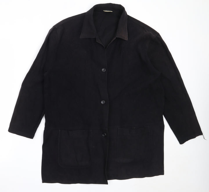 Bianca Womens Black Jacket Size 40