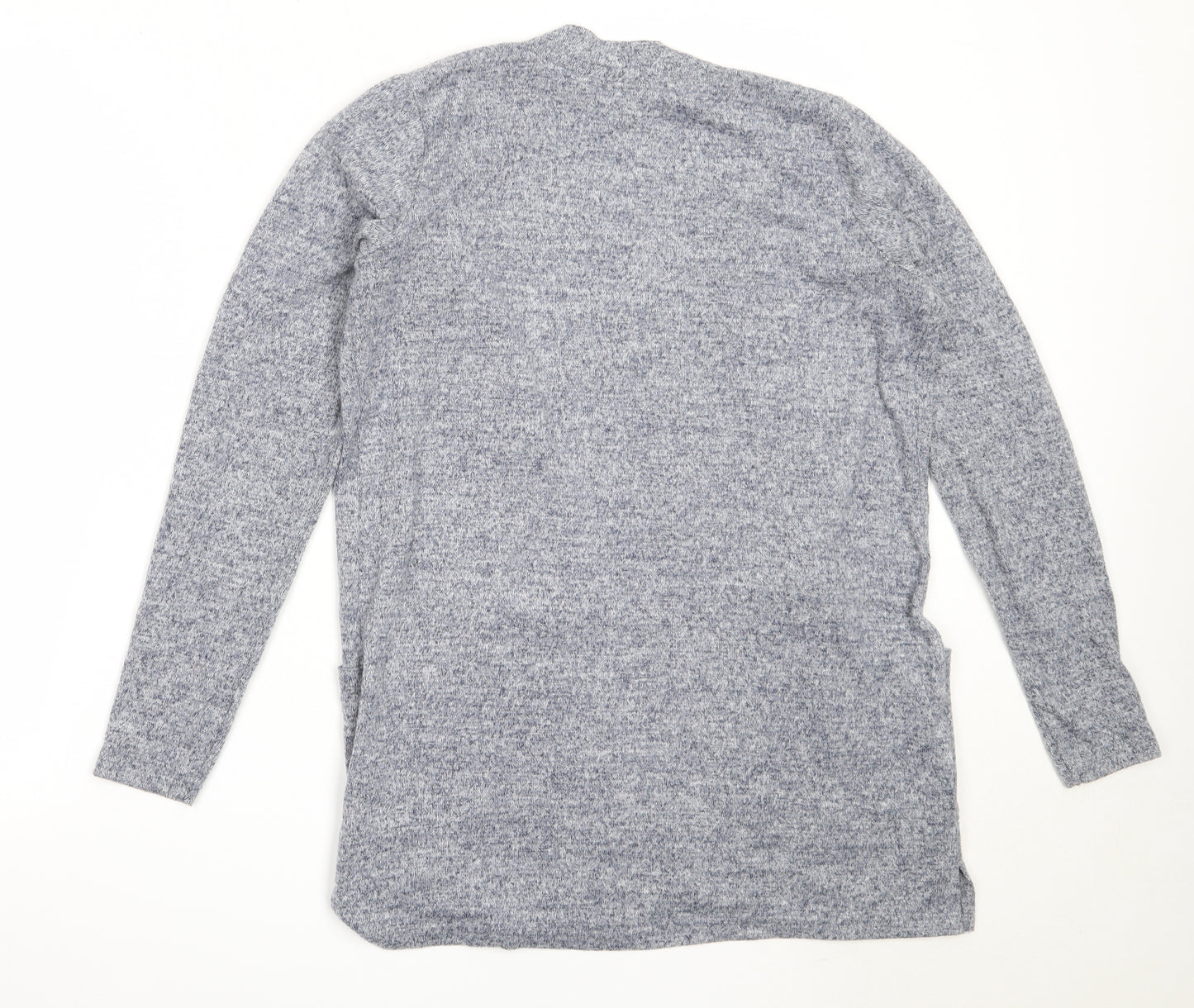 Nutmeg Womens Blue Round Neck  Polyester Pullover Jumper Size 8