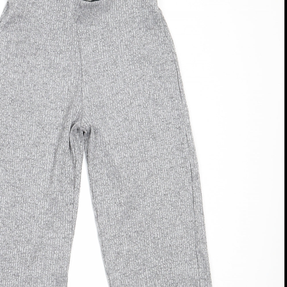 Miss Evie Girls Grey  Polyester Sweatpants Trousers Size 8-9 Years  Regular