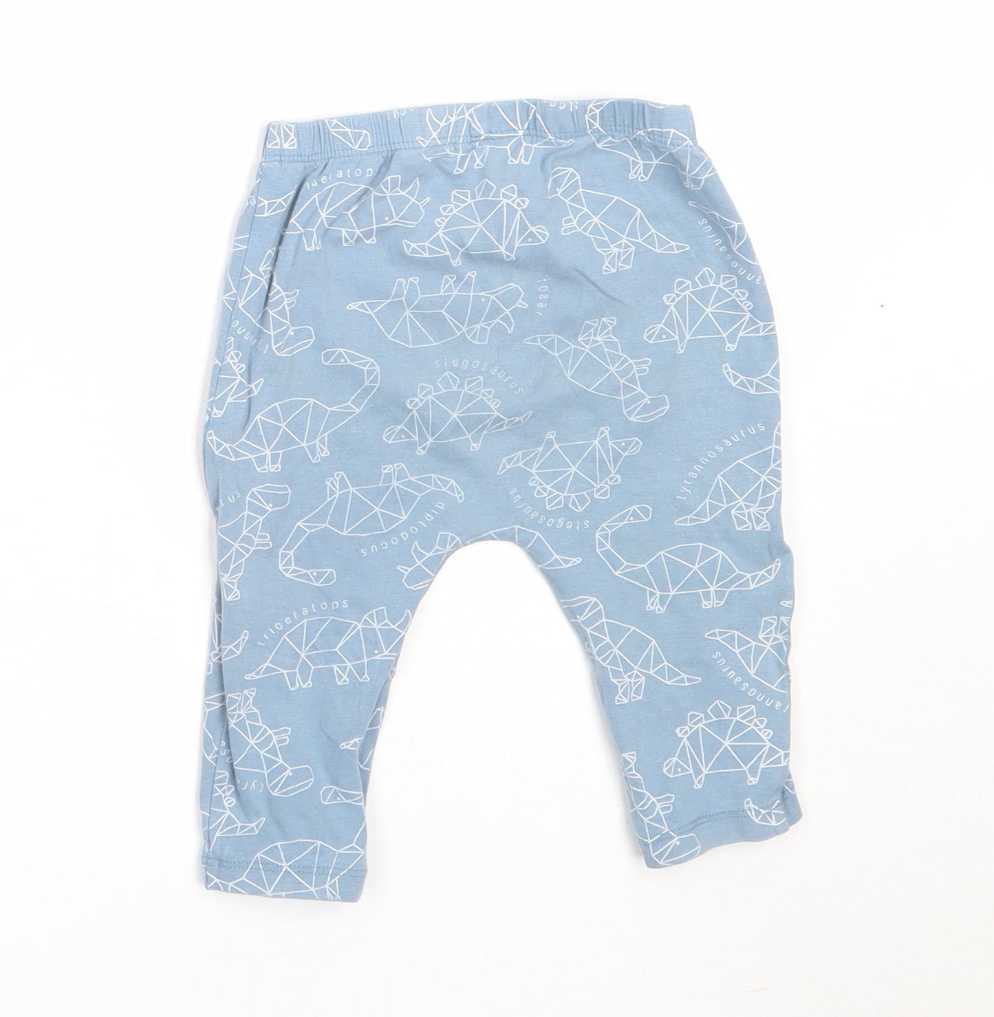 TU Boys Blue  Cotton Capri Trousers Size 6-9 Months