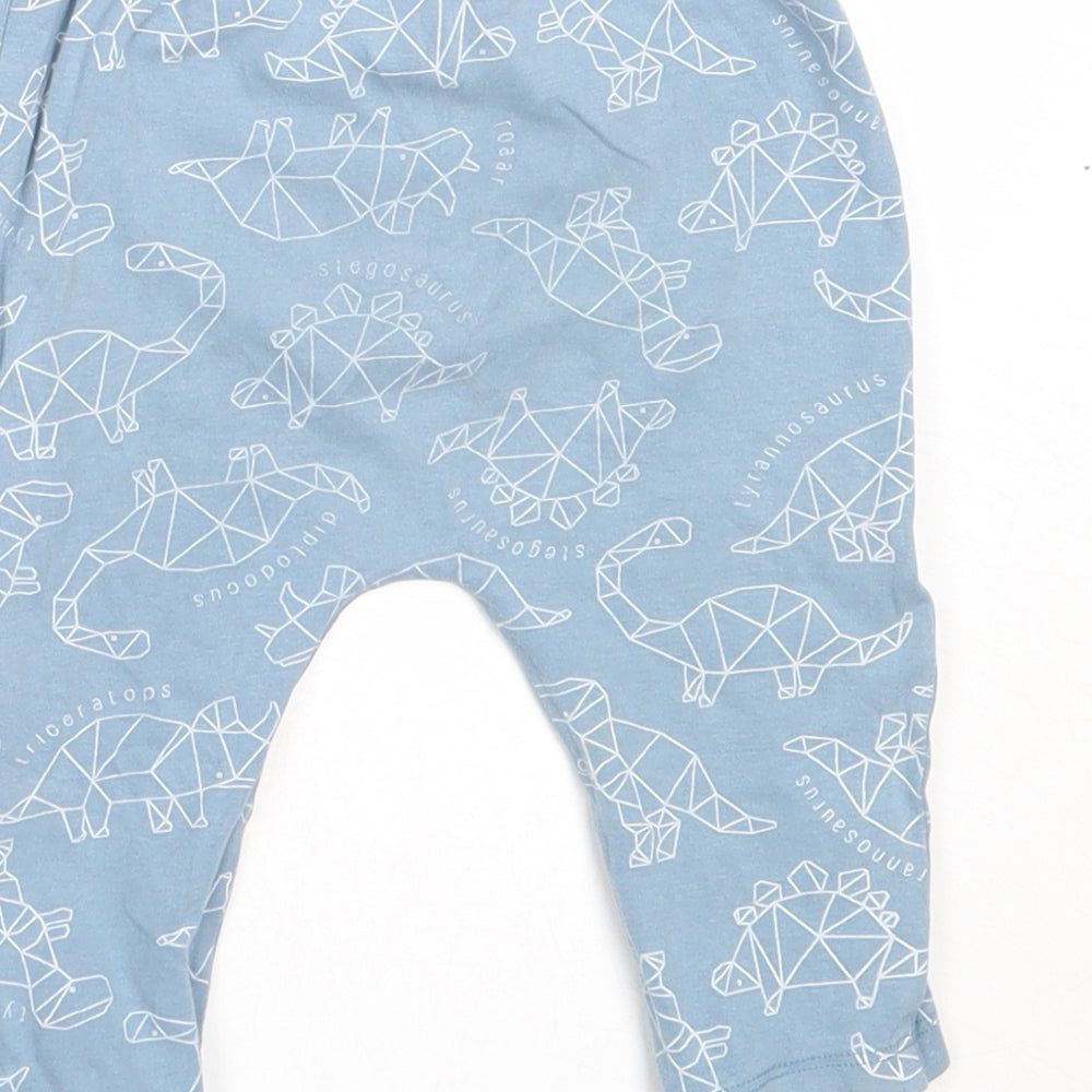 TU Boys Blue  Cotton Capri Trousers Size 6-9 Months