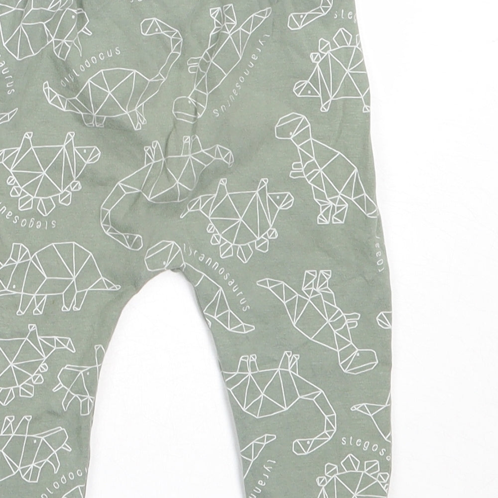 TU Boys Green  Cotton Capri Trousers Size 6-9 Months