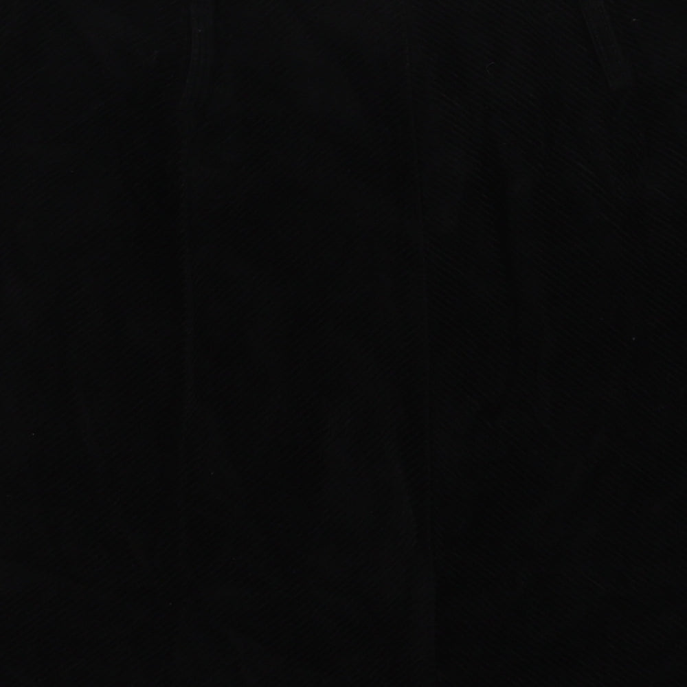 Primark Womens Black  Cotton A-Line Skirt Size 14   Zip