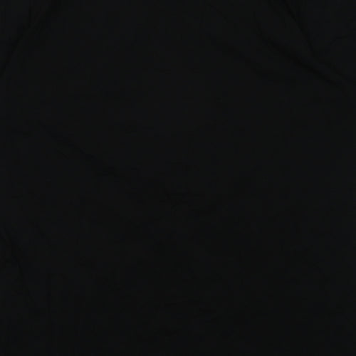 sainsburys Mens Black  Cotton  T-Shirt Size M Crew Neck  - Christmas